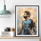 Salah Abstract Portrait 4 Wall Art