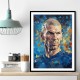 Zinedine Zidane Abstract Portrait 2 Wall Art