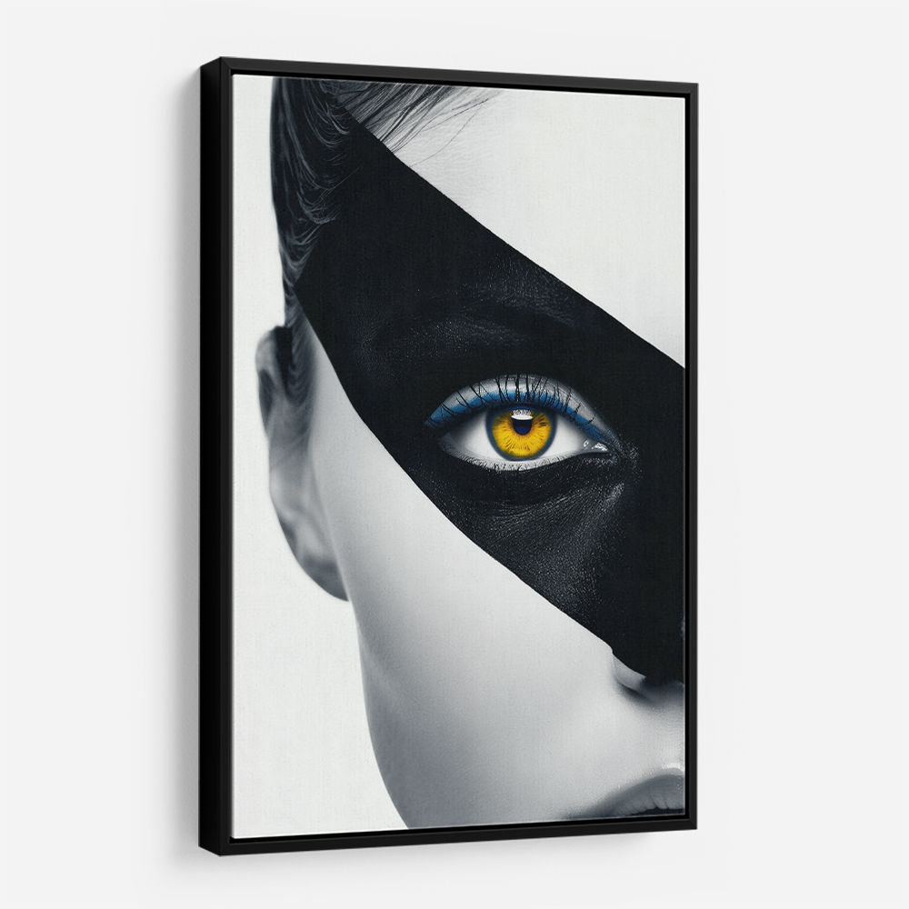Face Striped in Black 2