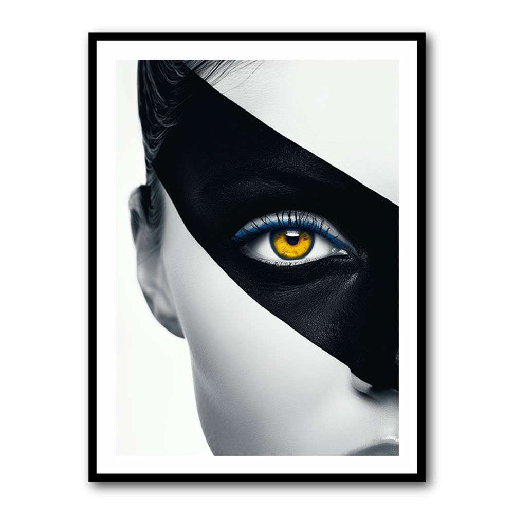 Face Striped in Black 2