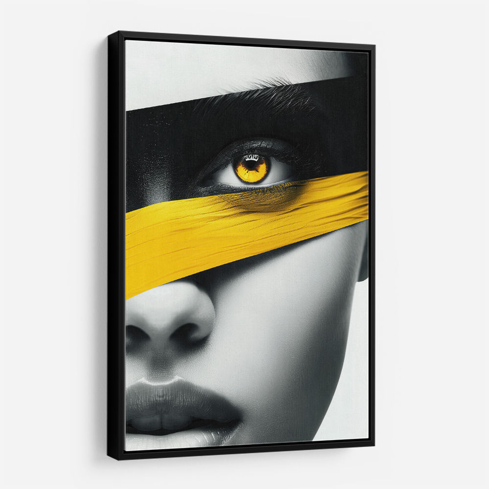 Face Striped - Yellow & Black