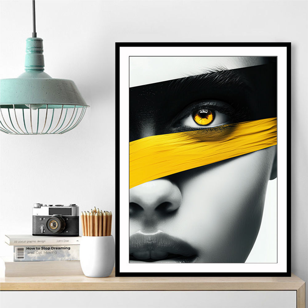 Face Striped - Yellow & Black