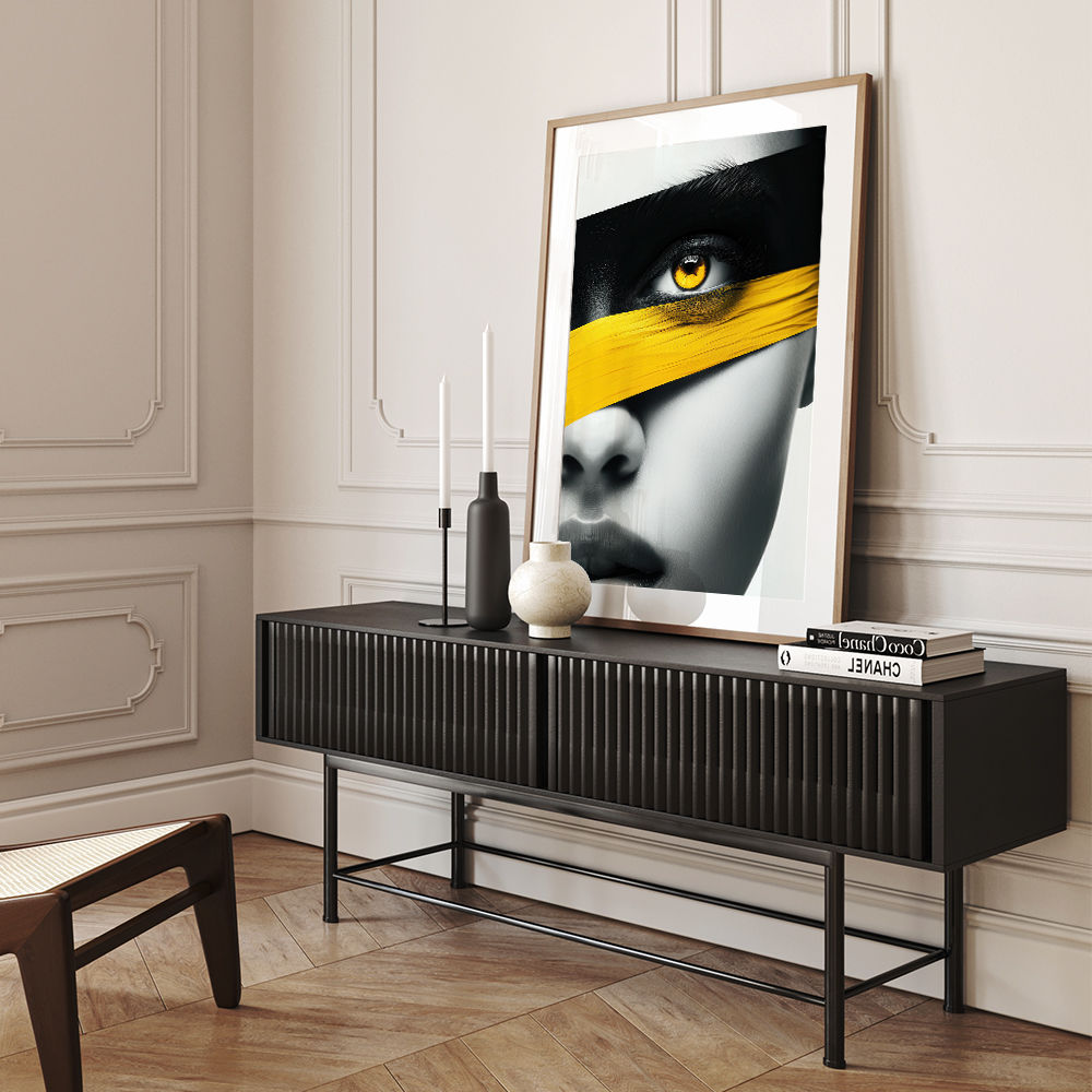 Face Striped - Yellow & Black