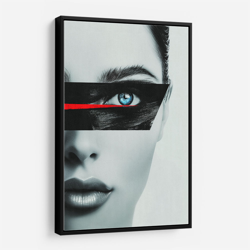 Face Stripe Black & Red