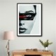 Face Stripe Black & Red