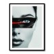 Face Stripe Black & Red