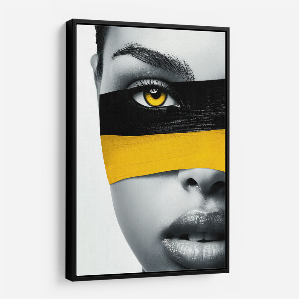 Face Striped - Yellow & Black 2