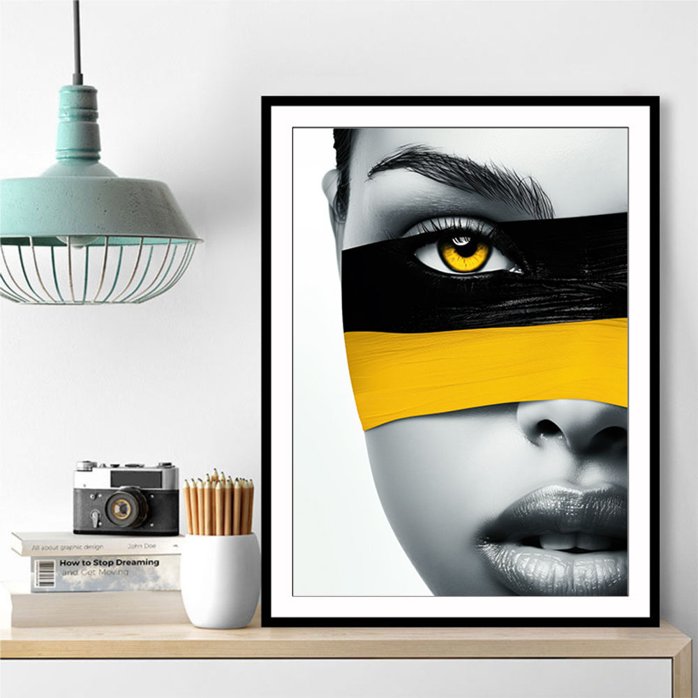 Face Striped - Yellow & Black 2