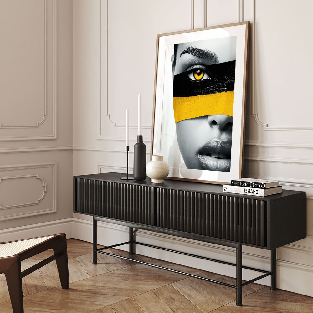 Face Striped - Yellow & Black 2