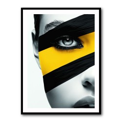 Face Striped - Yellow & Black 3