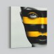 Face Striped - Yellow & Black 4