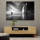 Burj Al Arab Beach Black & White Wall Art