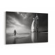Burj Al Arab Beach Black & White Wall Art