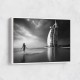 Burj Al Arab Beach Black & White Wall Art