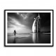 Burj Al Arab Beach Black & White Wall Art