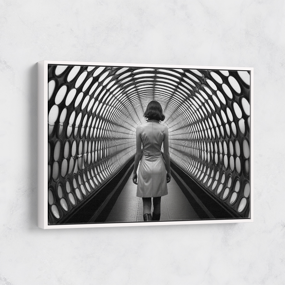 London Underground Lady Wall Art