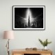 Burj Khalifa Storm Black & White Wall Art