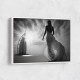 Beauty at Burj Al Arab Beach Black & White Wall Art