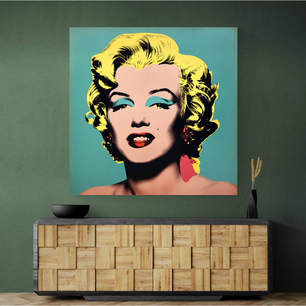 Marilyn Monroe Pop Art in Warhol Style