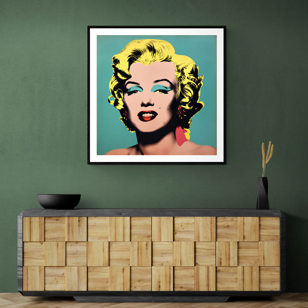 Marilyn Monroe Pop Art in Warhol Style