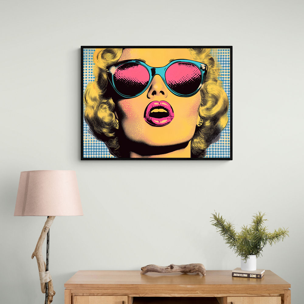 Marilyn Pink Lips Pop Art