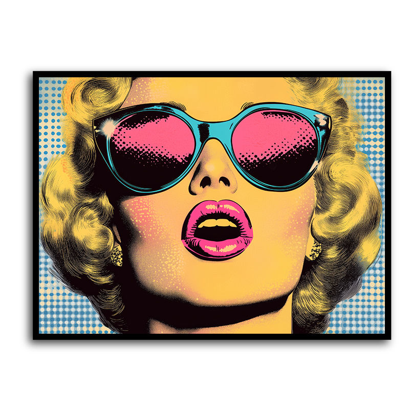 Marilyn Pink Lips Pop Art