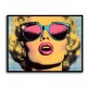 Marilyn Pink Lips Pop Art