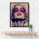 Marilyn Monroe Pink Lips Pop Art