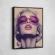 Marilyn Monroe Pink Lips Pop Art