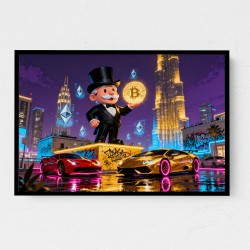 Crypto King Dubai Wall Art