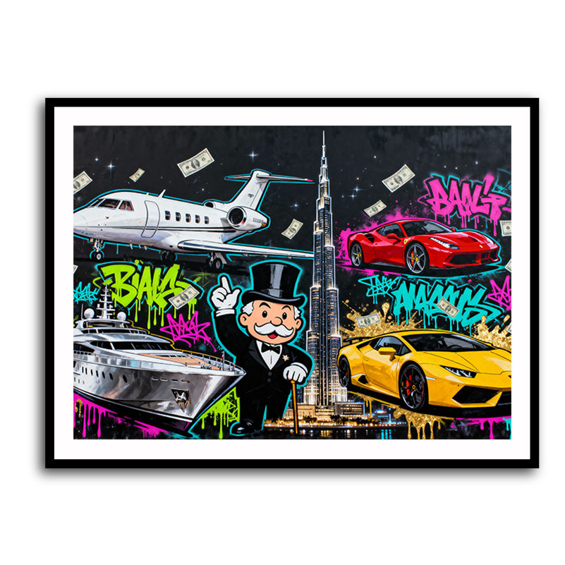 Neon Tycoon Wall Art