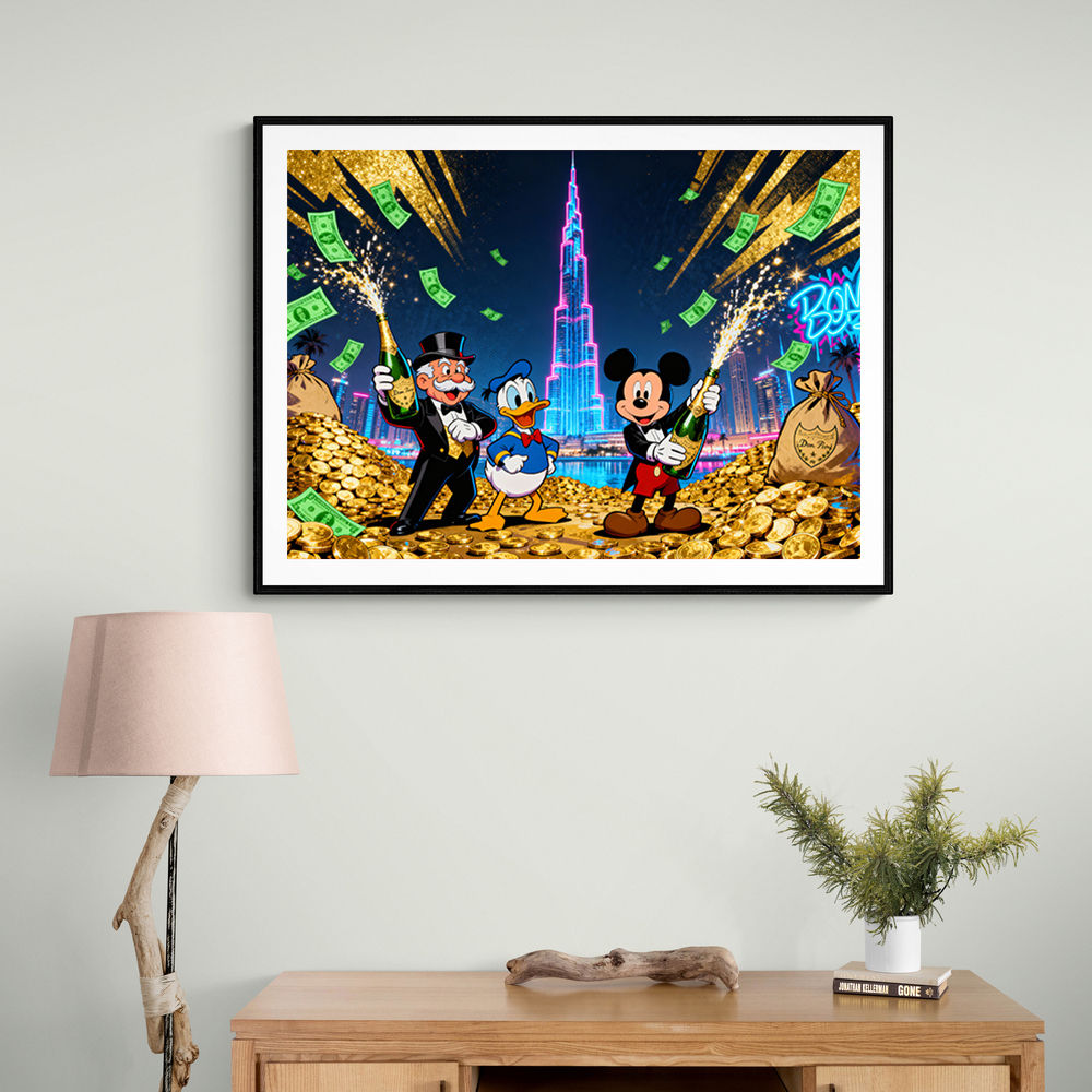 Fortune Fireworks Wall Art