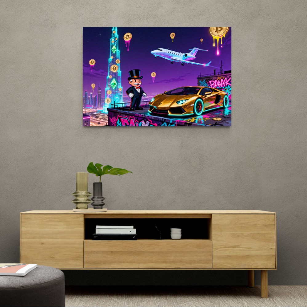 Jetset Blockchain Wall Art