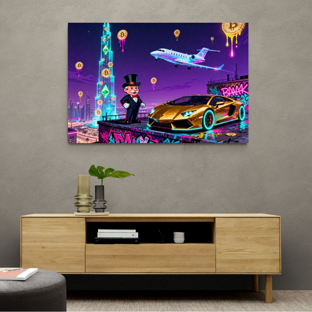 Jetset Blockchain Wall Art