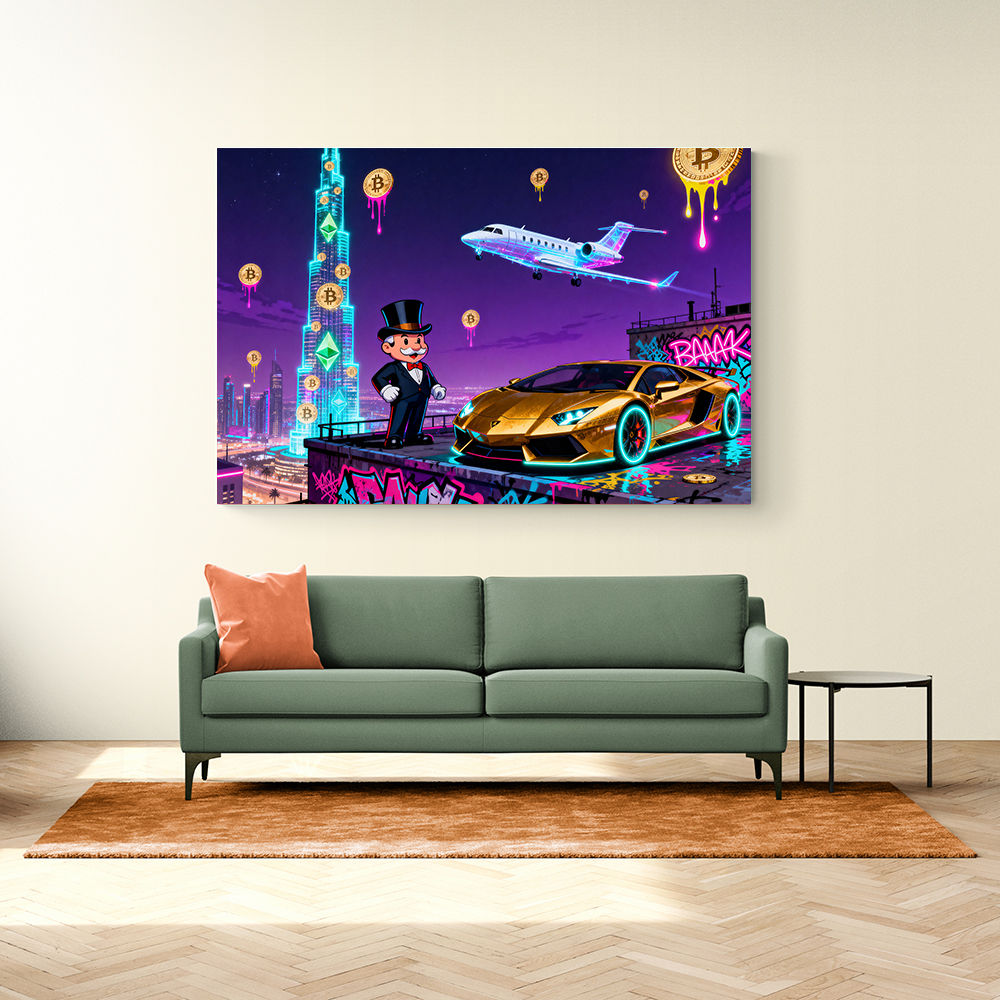 Jetset Blockchain Wall Art