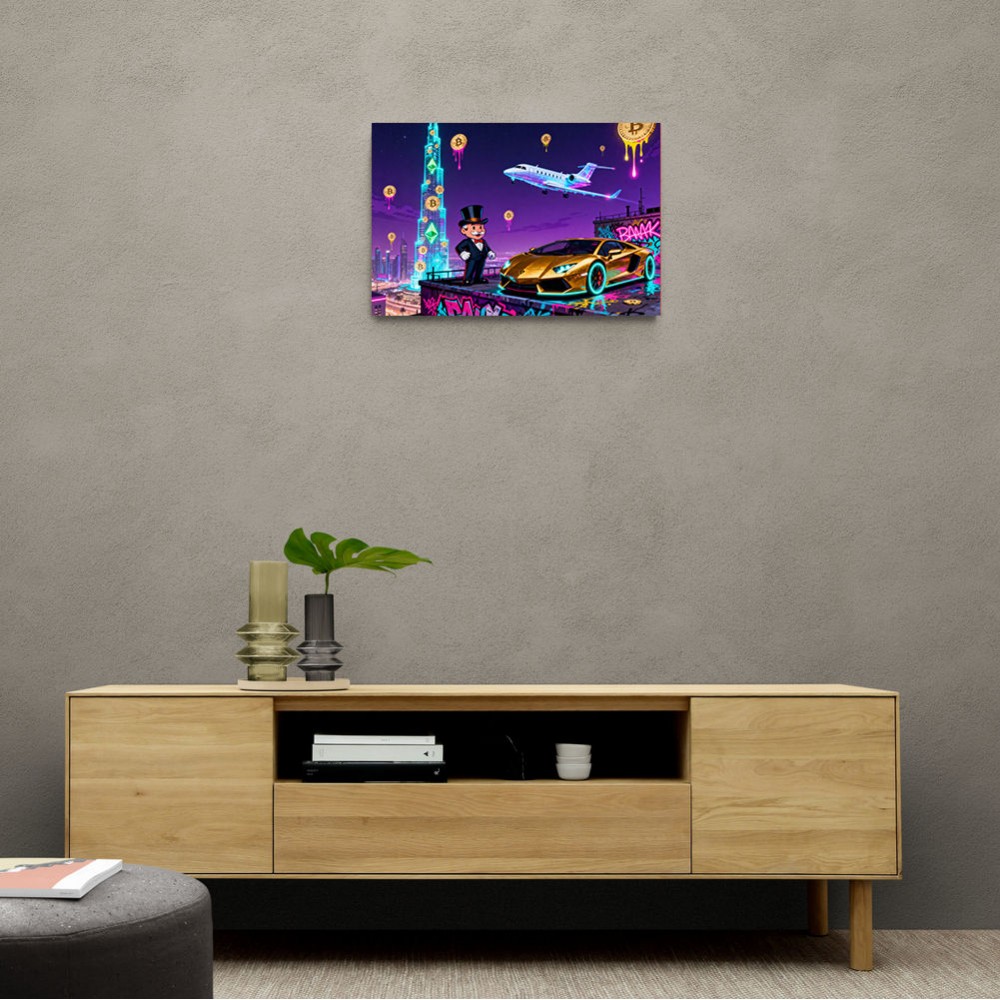 Jetset Blockchain Wall Art
