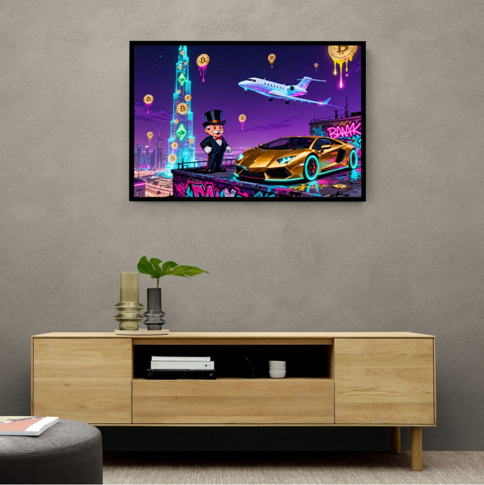 Jetset Blockchain Wall Art