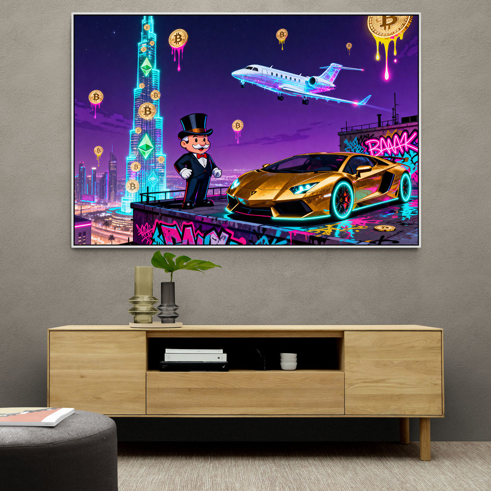 Jetset Blockchain Wall Art