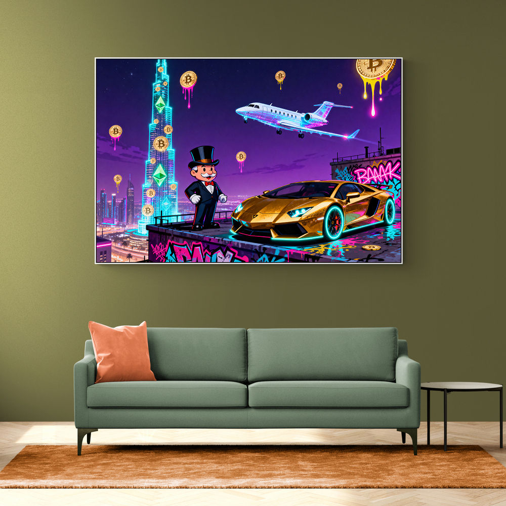 Jetset Blockchain Wall Art