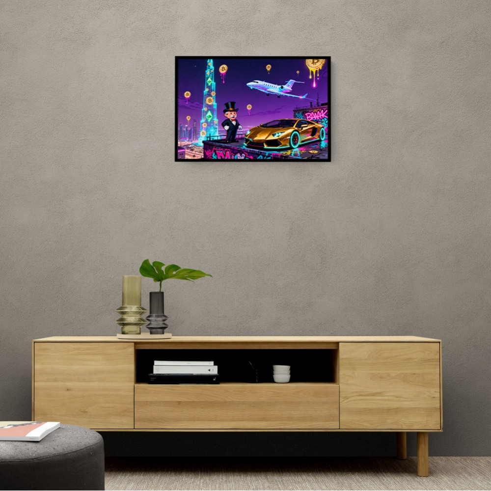 Jetset Blockchain Wall Art