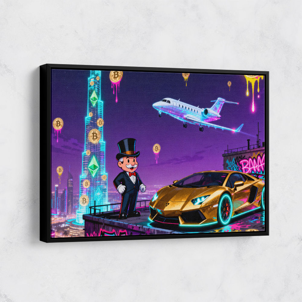 Jetset Blockchain Wall Art