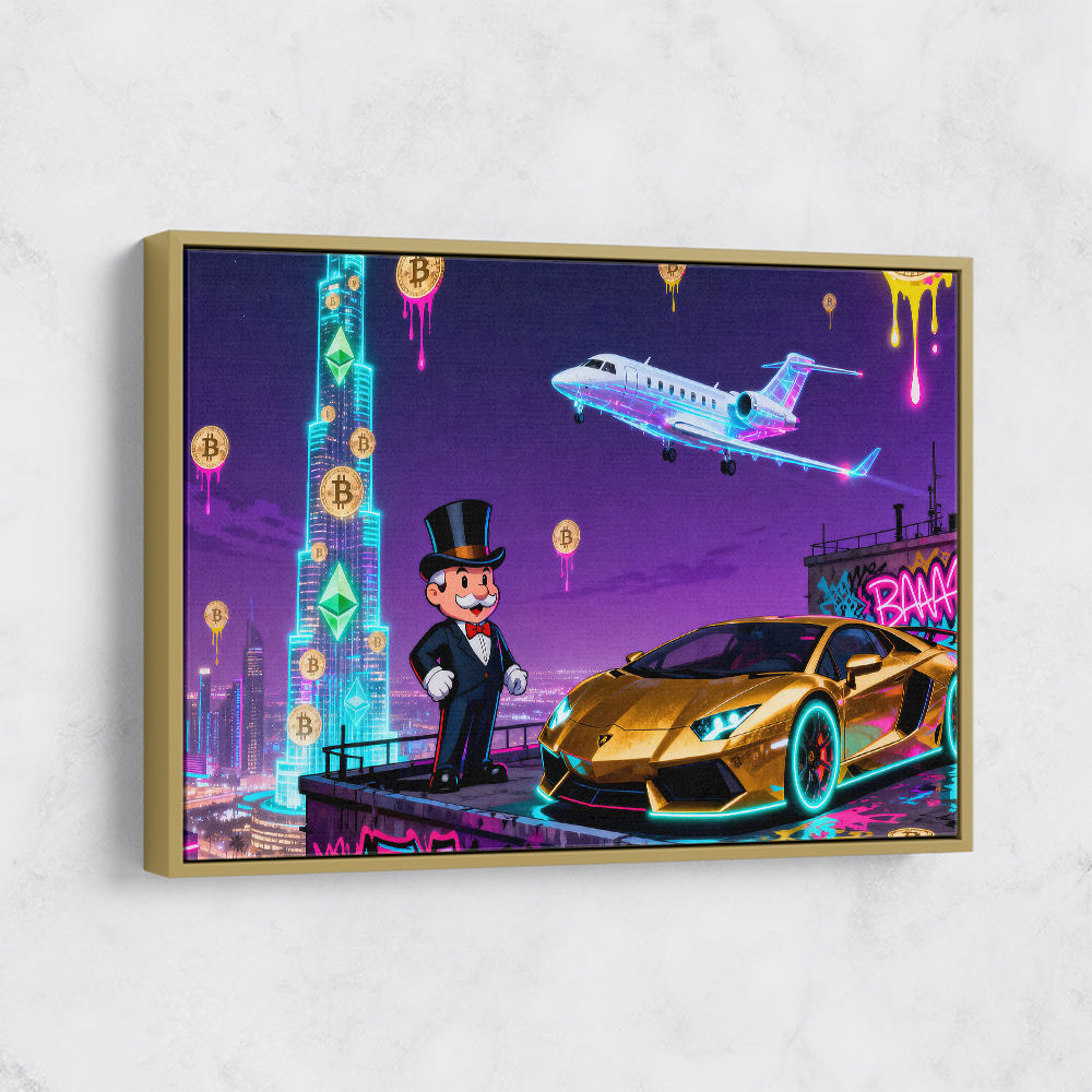 Jetset Blockchain Wall Art