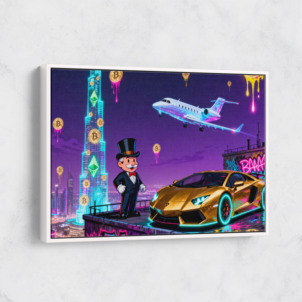 Jetset Blockchain Wall Art