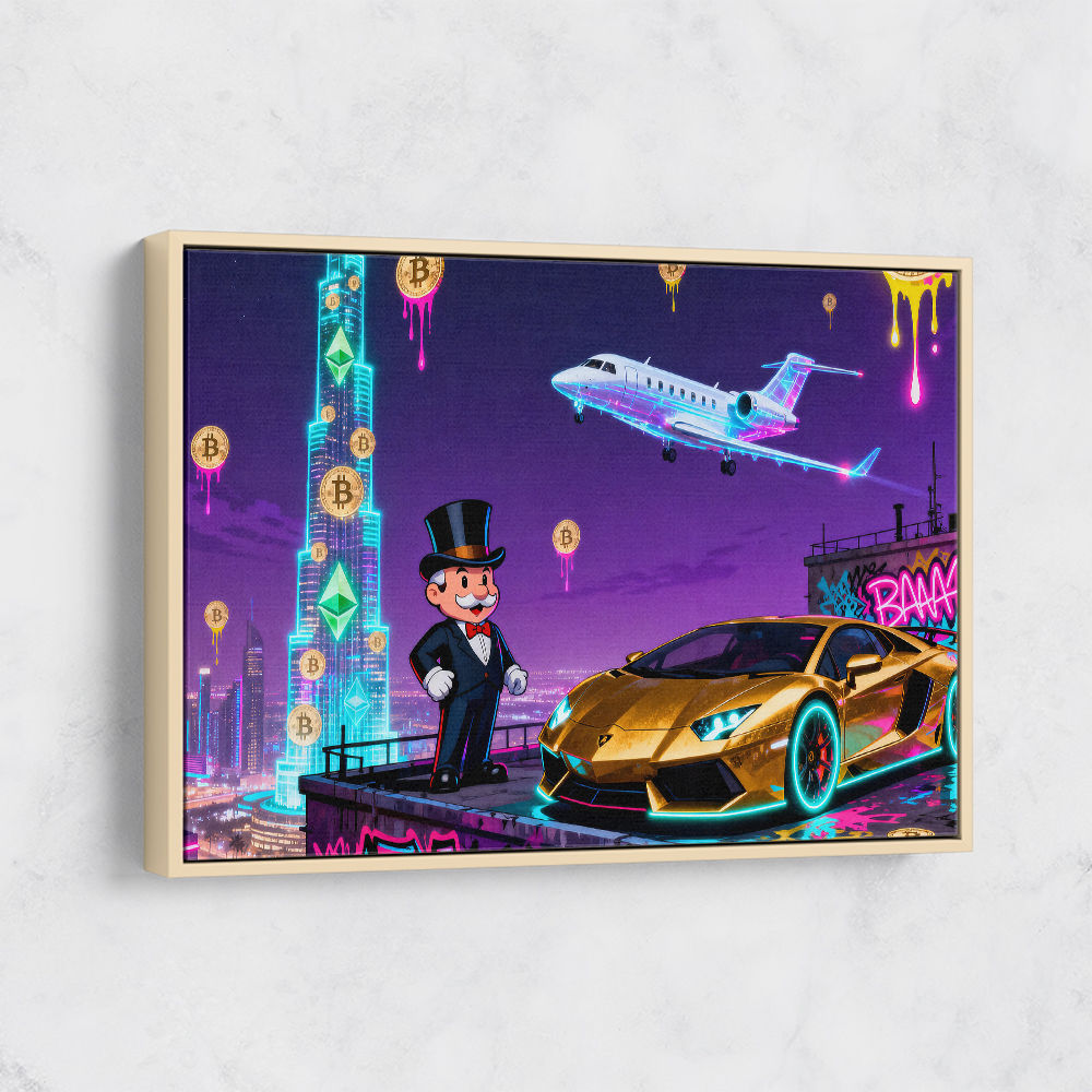 Jetset Blockchain Wall Art