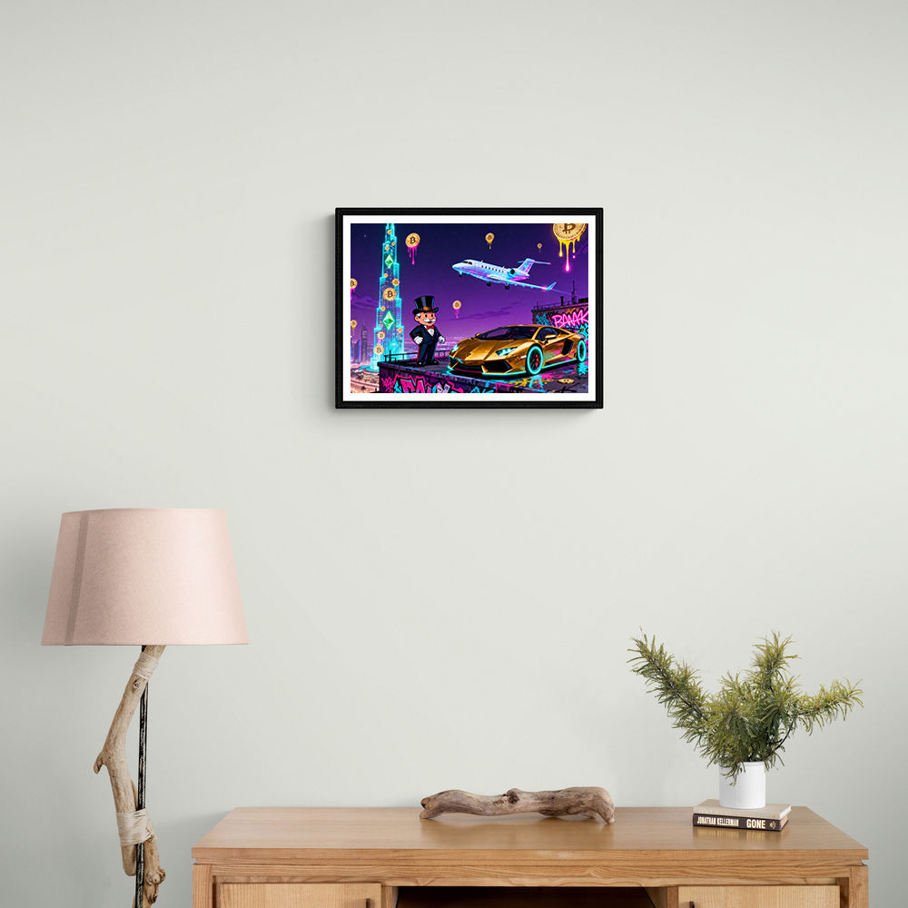 Jetset Blockchain Wall Art