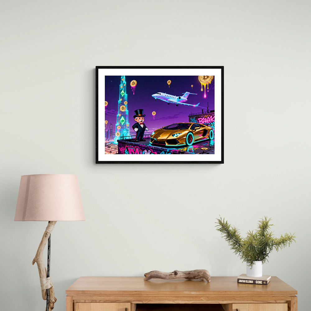Jetset Blockchain Wall Art