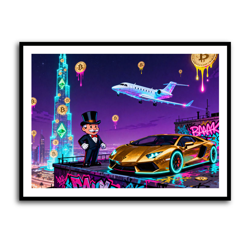 Jetset Blockchain Wall Art