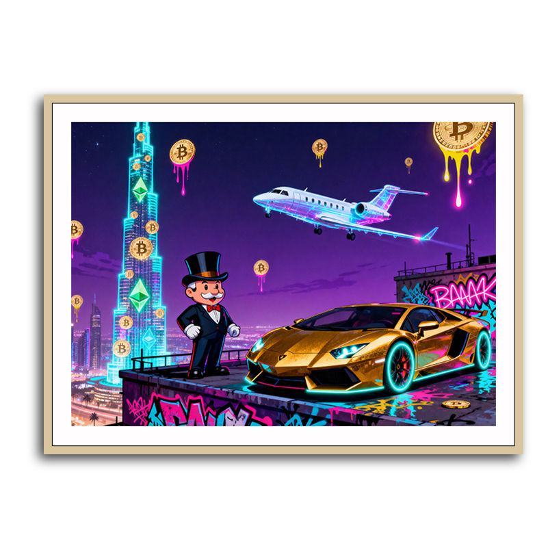 Jetset Blockchain Wall Art