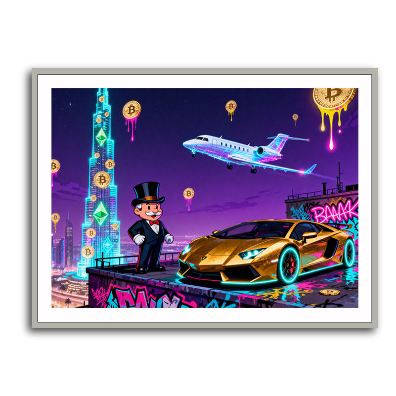 Jetset Blockchain Wall Art
