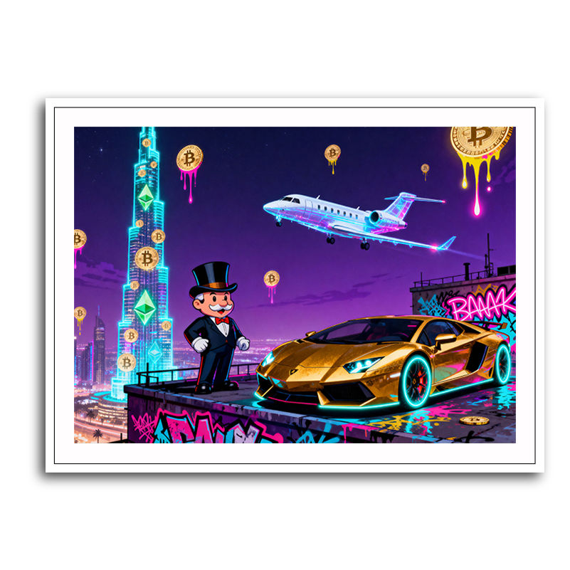 Jetset Blockchain Wall Art